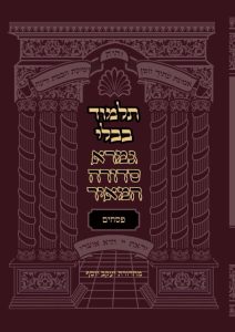 מסכת פסחים – גמרא סדורה המאיר